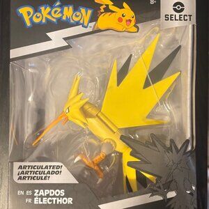 Pokemon Select Series 2 Zapdos Articulated Figure Jazwares 6" NIB Sealed 2022